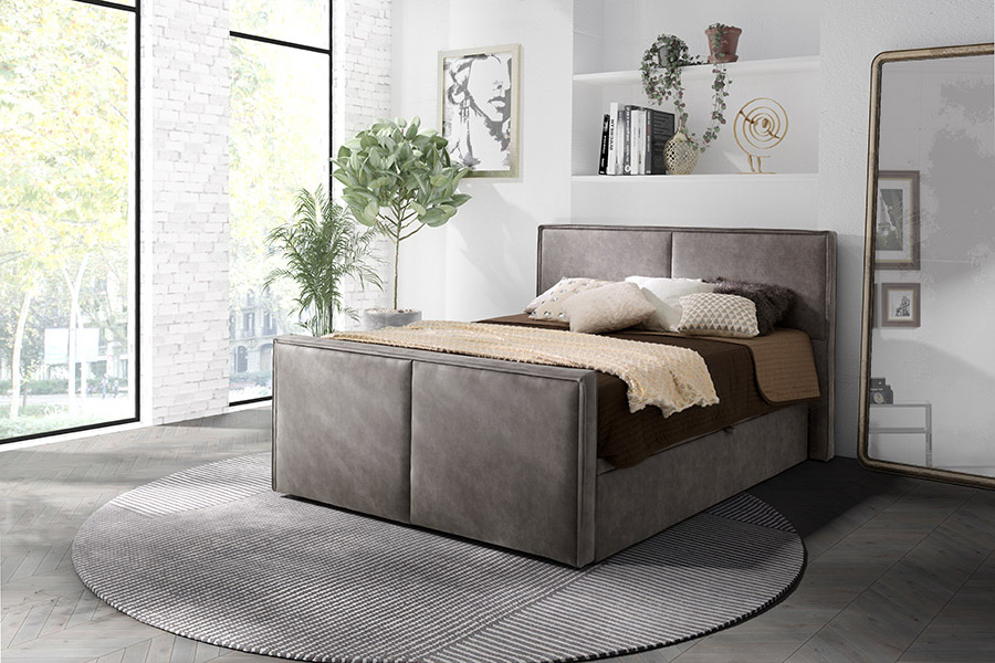 Boxspring Valencia - taupe (160 cm)