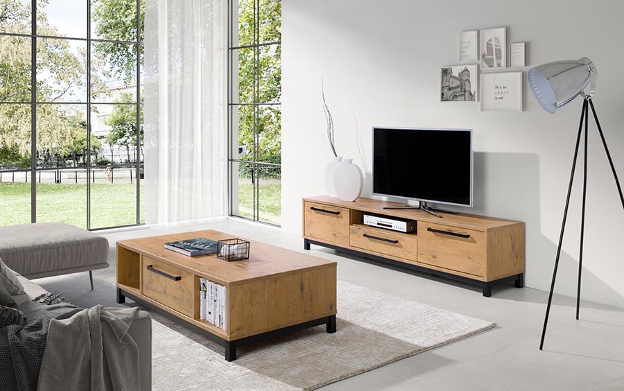 Complete woonkamer Amsterdam - met vitrine 1