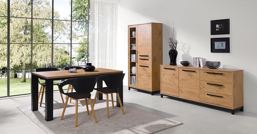 Complete woonkamer Amsterdam - met vitrine 2