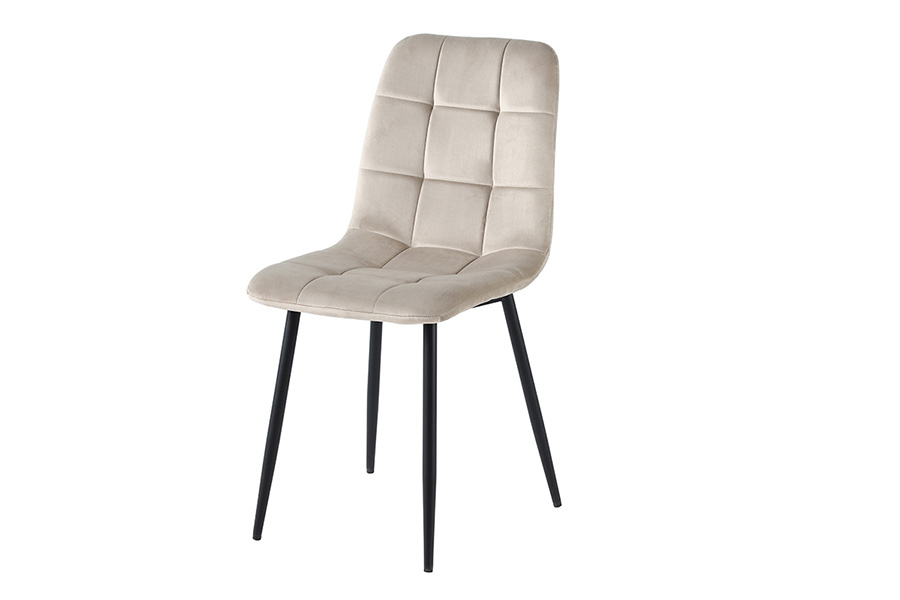 Eetkamerstoel Elise - velvet - beige