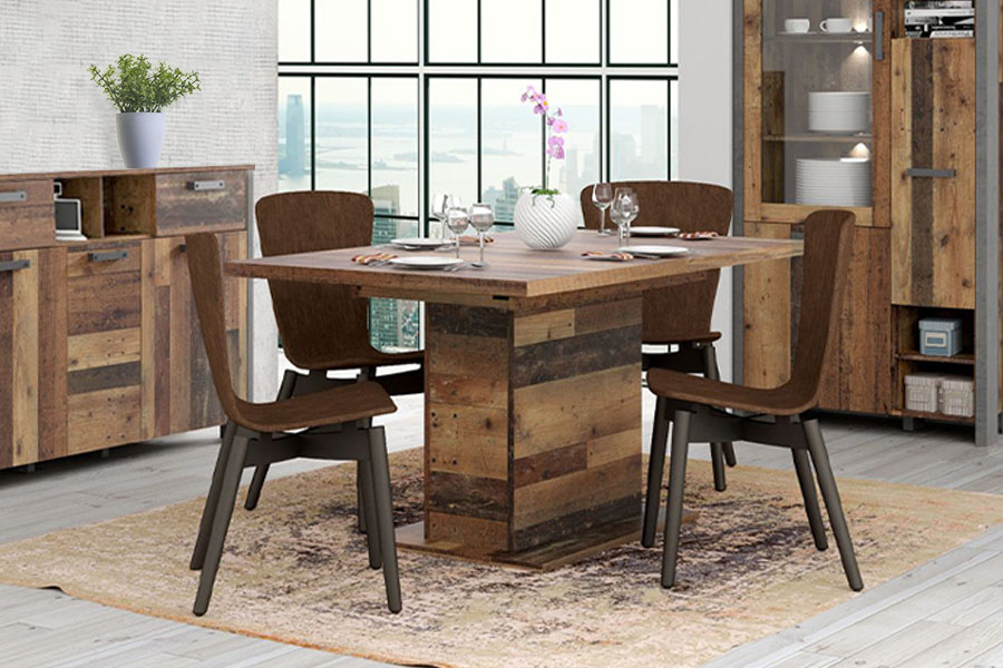 Uitschuifbare eettafel Clif