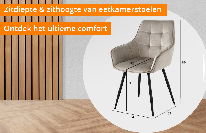 lees woonblog zitdiepte en zithoogte van eetkamerstoelen
